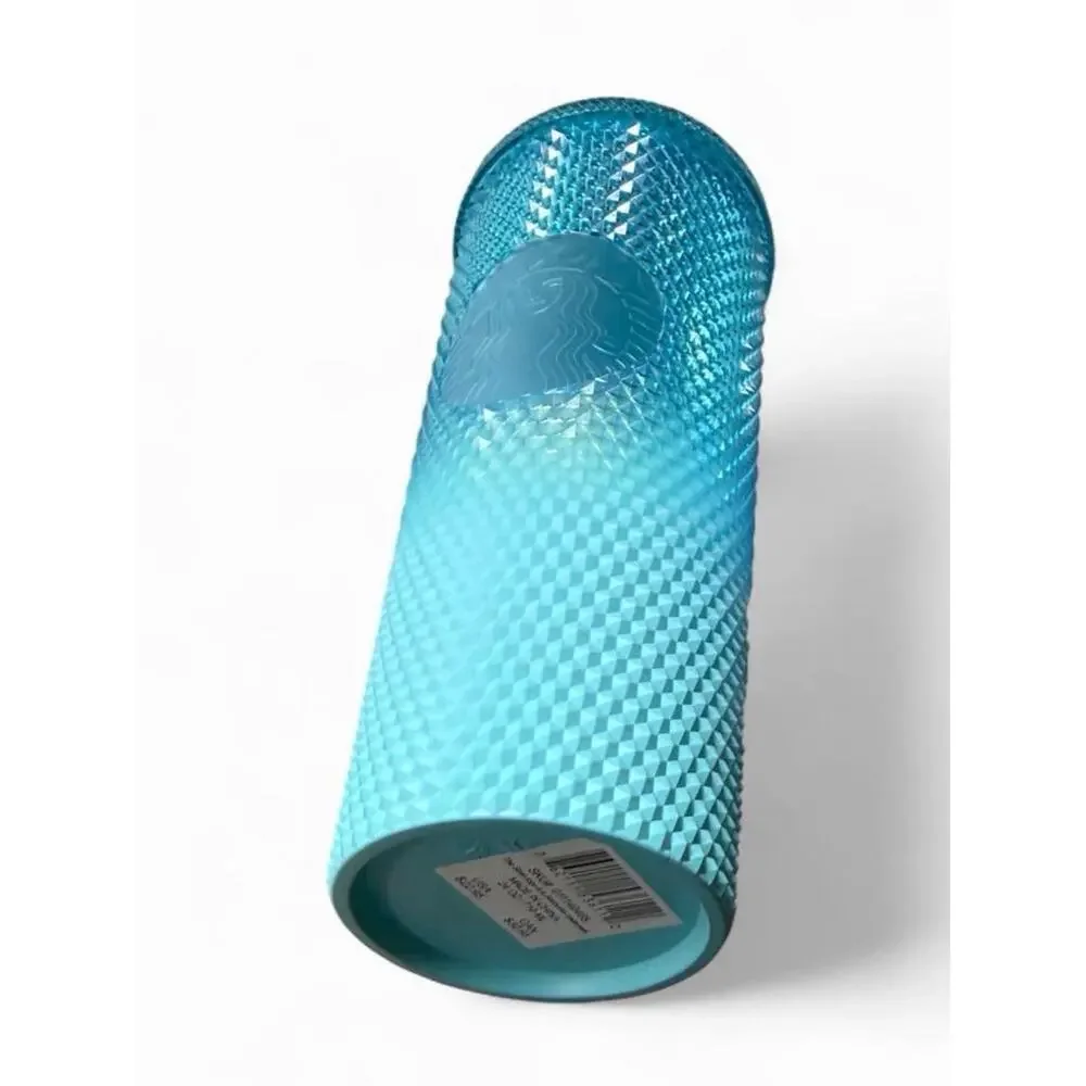 2023 Starbucks Gradient Blue Bling Ombre Studded Tumbler Venti Cup 24oz NEW